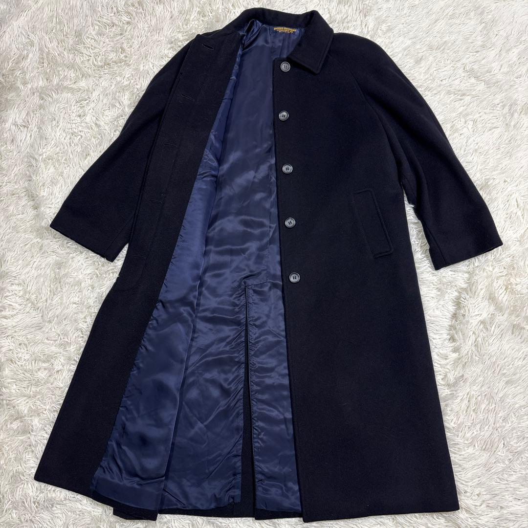 美品✨BROOKS BROTHERS カシミヤ入り 比翼ロングコート M〜L相当