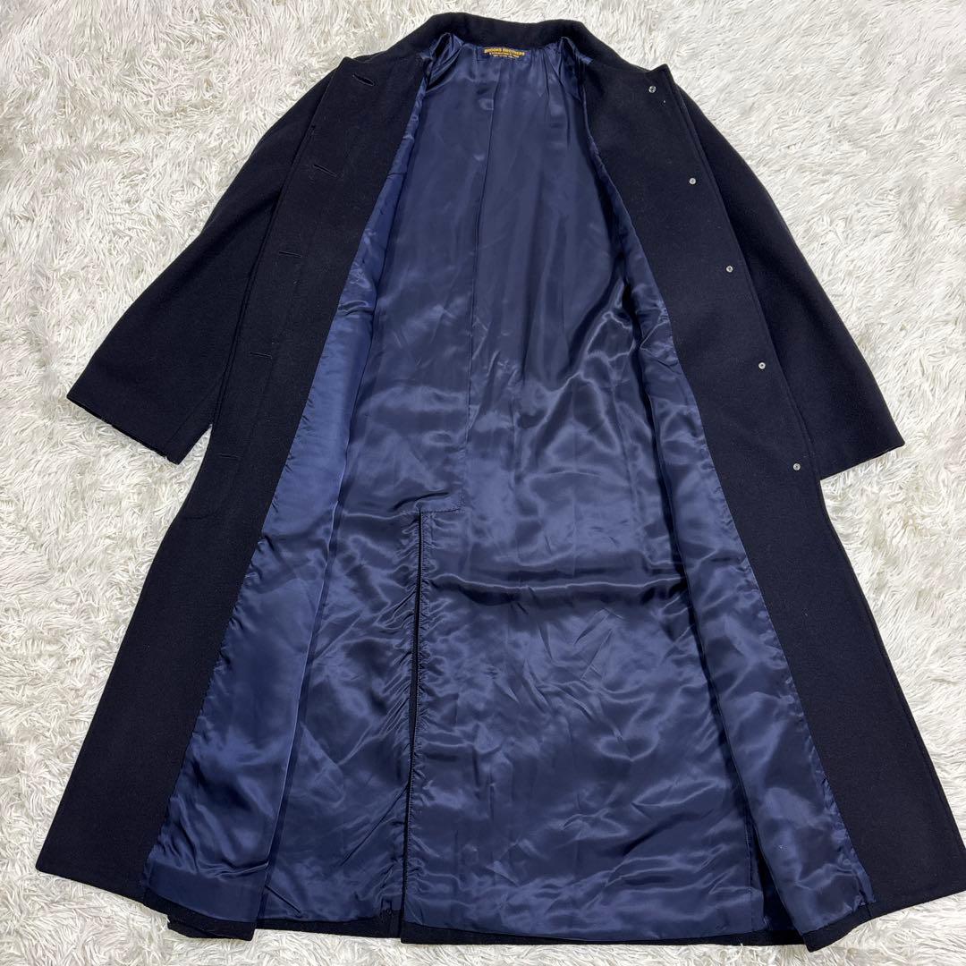 美品✨BROOKS BROTHERS カシミヤ入り 比翼ロングコート M〜L相当