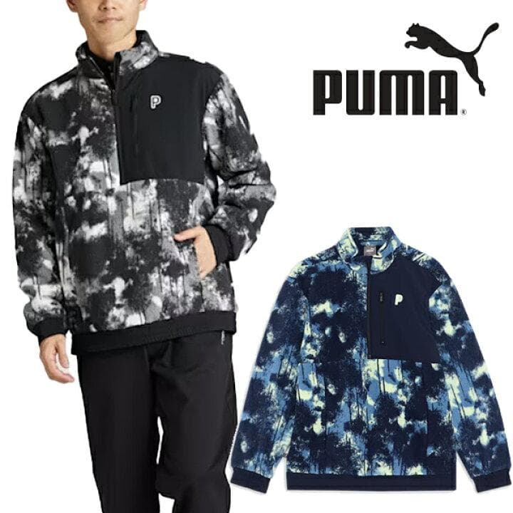 PUMA プーマゴルフ 秋冬 フリース プルオーバー（HOTBAG付き）