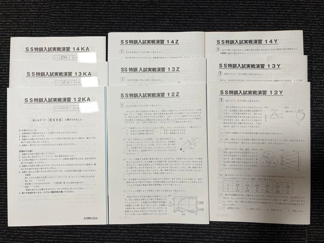 ③2025年度最新　サピックス6年　Sunday Sapix 筑駒開成　理科教材