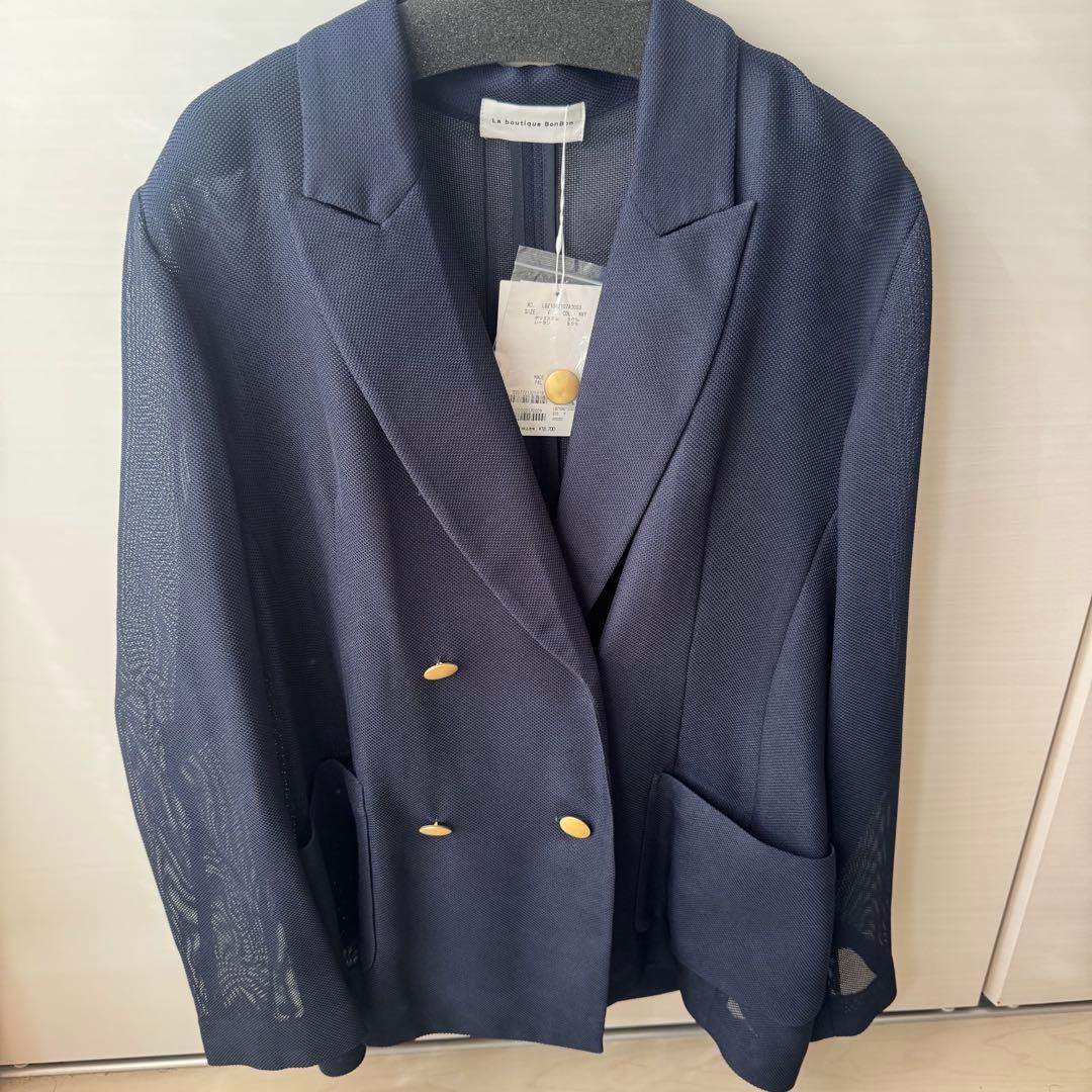 【新品】ラブティックボンボン　メッシュメタルボタンライトジャケット