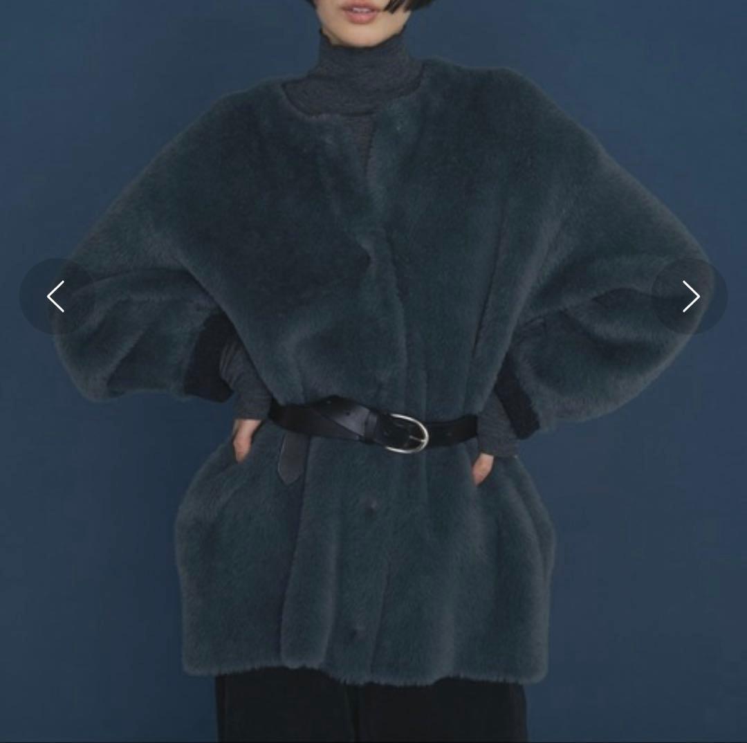 美品⭐︎GALLARDAGALANTE フェザーヤーンカーディガン　ネイビー