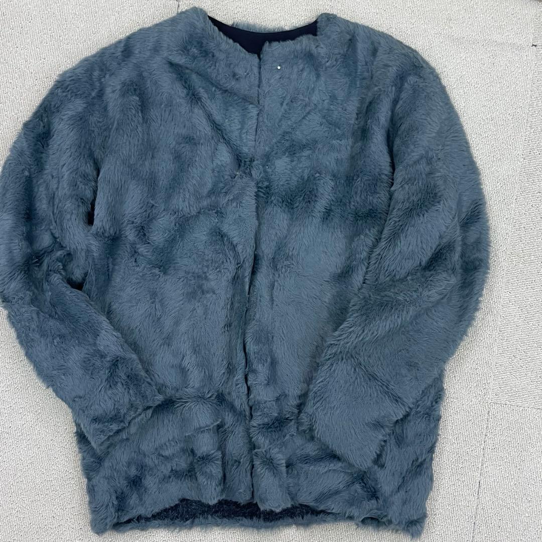 美品⭐︎GALLARDAGALANTE フェザーヤーンカーディガン　ネイビー