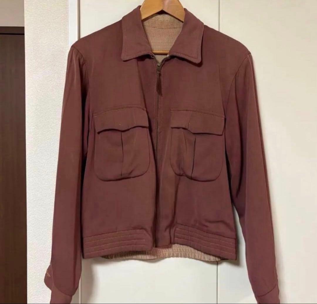 1950s 50s vintage ギャバジン　ジャケット　ロカビリー　ギャバ