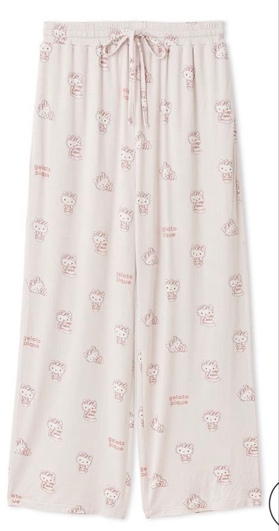 gelato pique ジェラートピケ　サンリオハウス　Tシャツ　ロングパンツ