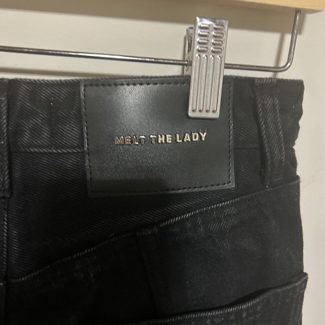 パンツ melt the lady damage open slash pants