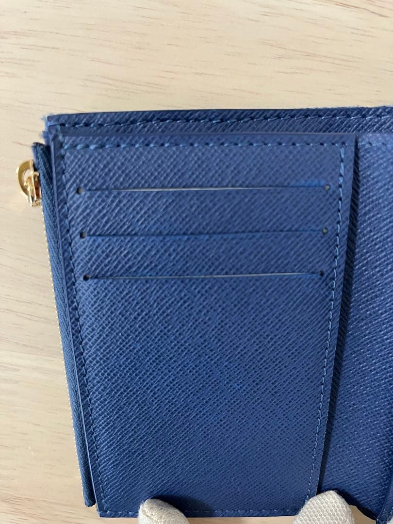 ルイヴィトン ポルトフォイユ・ヴィクトリーヌ デニム 三つ折り財布