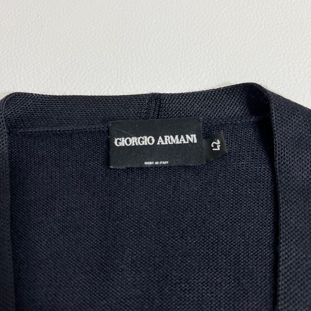 良品　GIORGIO ARMANI アルマーニ　ニットカーディガン　カシミヤ　絹