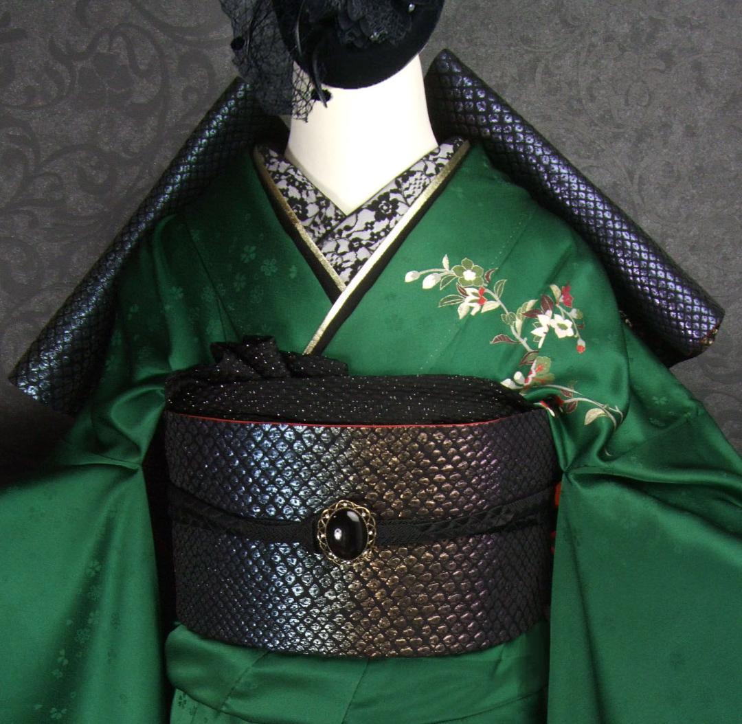 アールヌーヴォー　ゴシック振袖　金駒刺繍　振袖フルセット　成人式 ｍ10