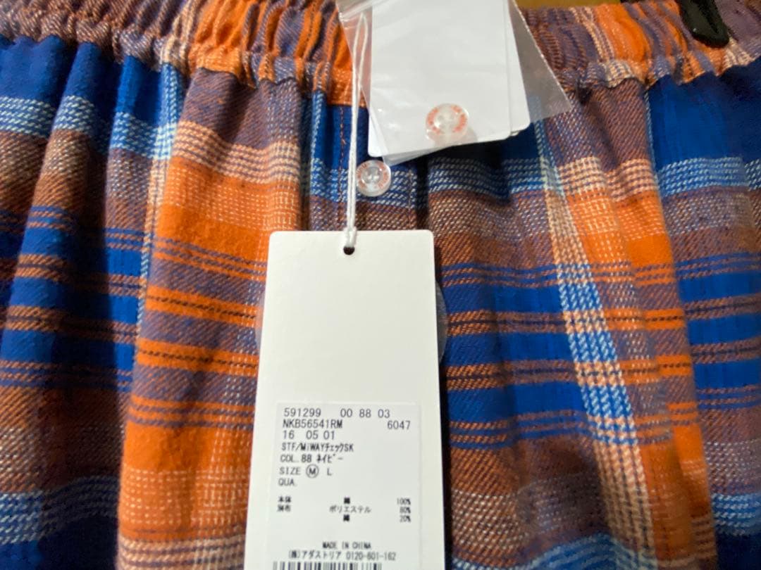 新品 【be with M】MisayoWAYチェックスカート M