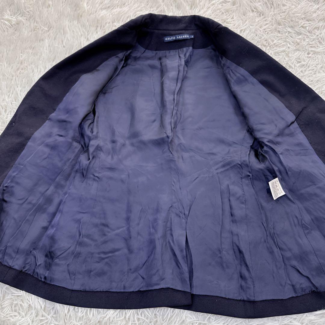 美品✨RALPH LAUREN レディース 紺ブレ ジャケット S相当 ネイビー