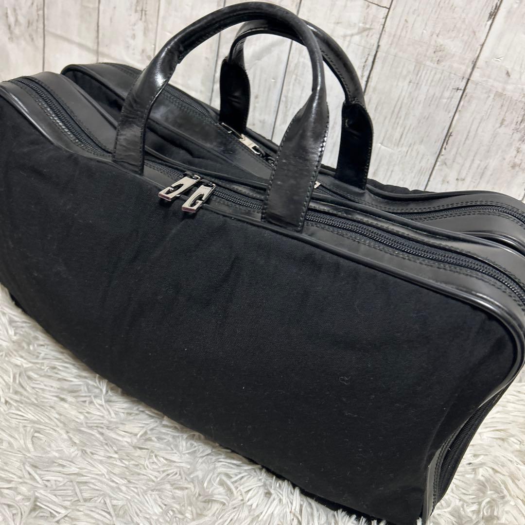 GUCCI グッチ ボストンバッグ キャンバス　レザー 旅行カバン　大容量
