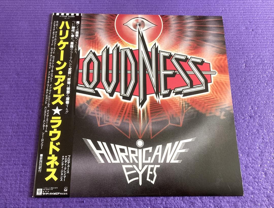 LOUDNESS／HURRICANE EYES＋ステッカー＆本城美沙子ピンナップ
