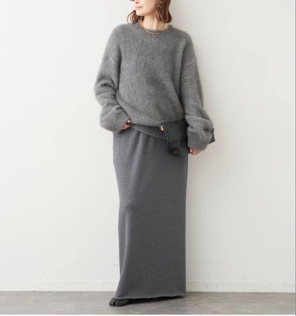 Deuxieme Classe Warm スウェット スカート グレー36