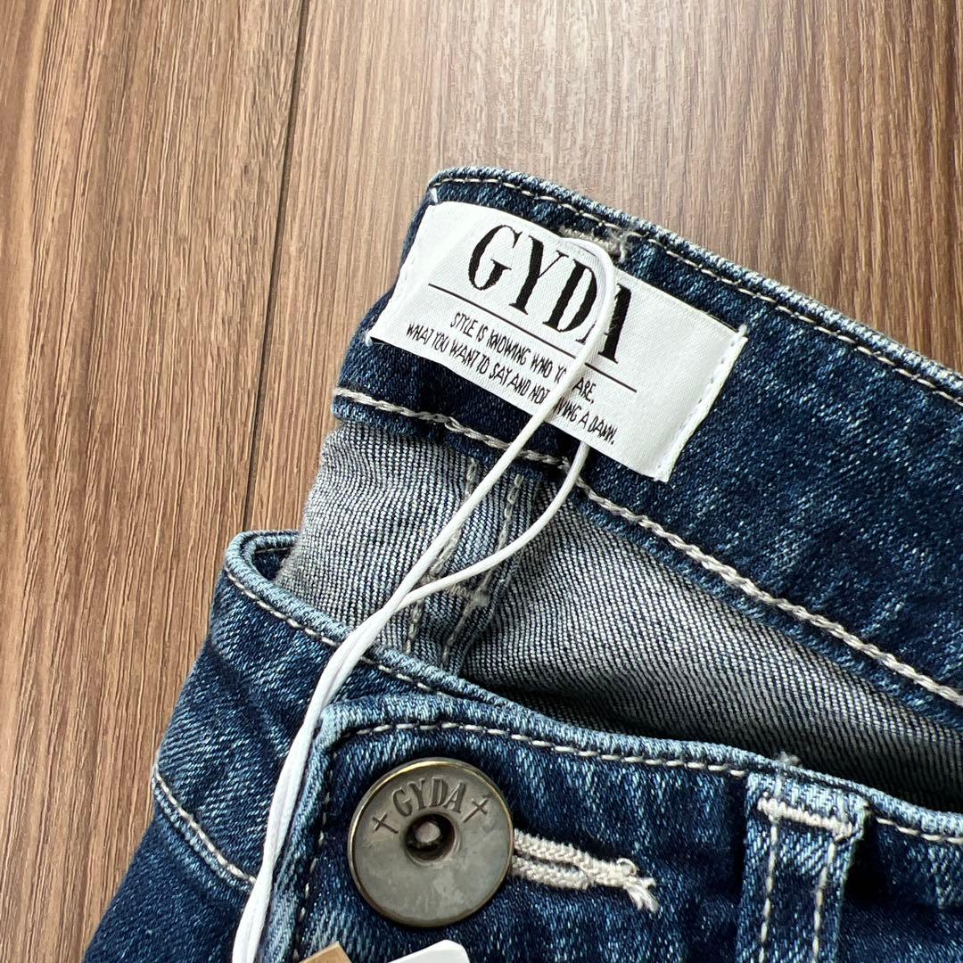 【新品タグ付き】GYDAスキニーデニムパンツ SIDERIPPED XL