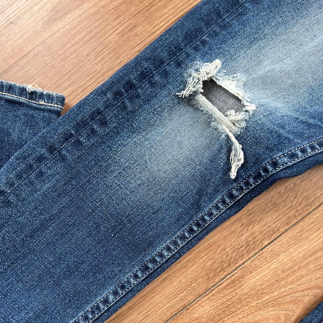 【新品タグ付き】GYDAスキニーデニムパンツ SIDERIPPED XL