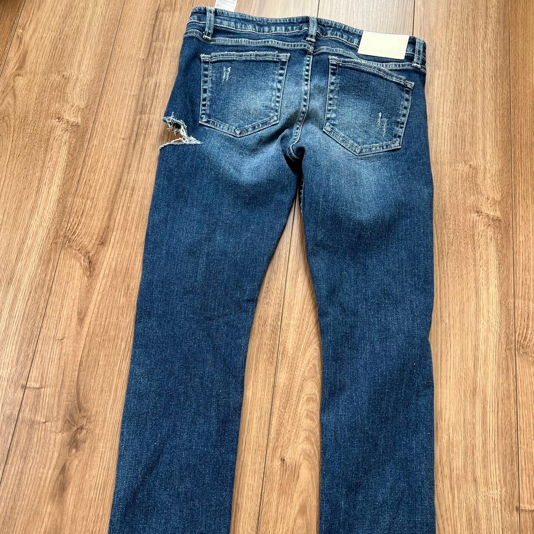 【新品タグ付き】GYDAスキニーデニムパンツ SIDERIPPED XL