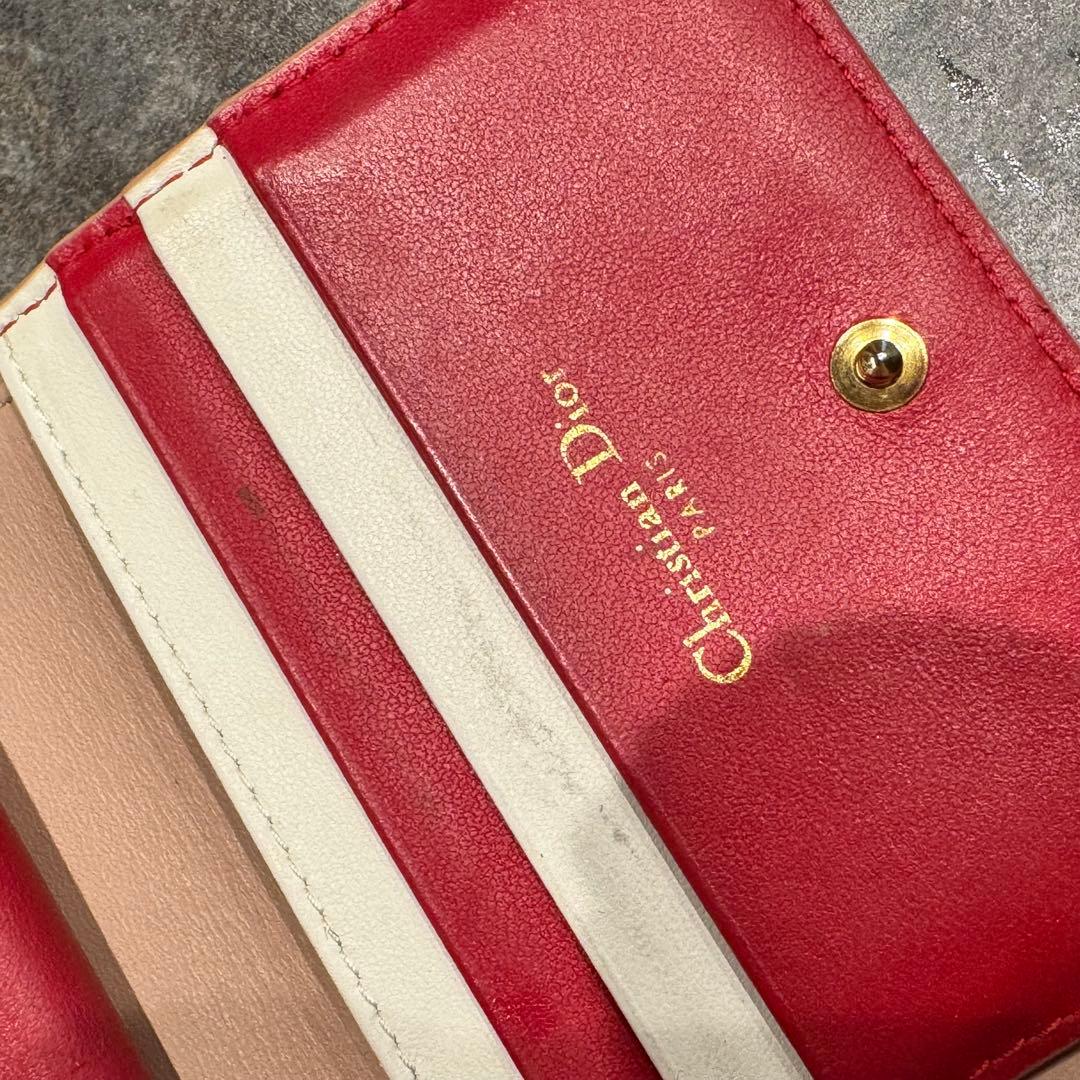 Christian Dior 折り財布 ピンク