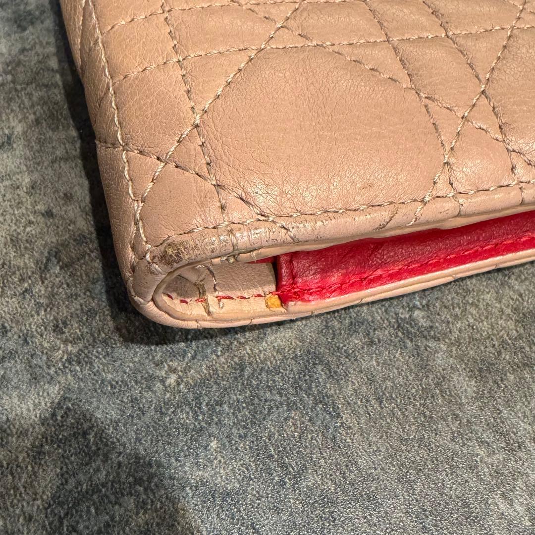 Christian Dior 折り財布 ピンク
