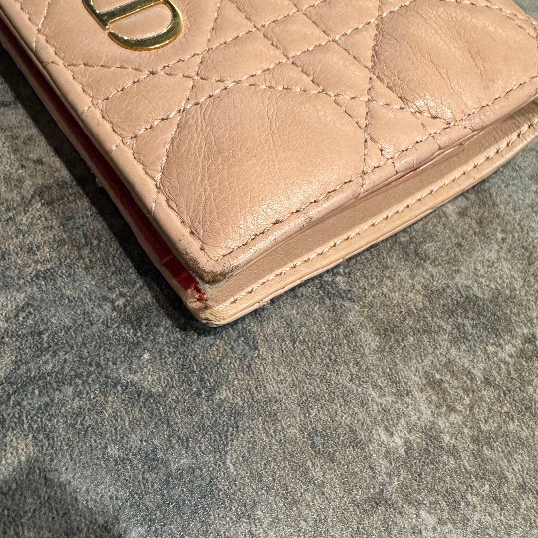 Christian Dior 折り財布 ピンク