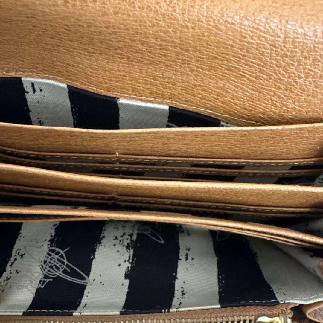 美品【Vivienne Westwood 】 オーブレザー 長財布 ➕カード入れ