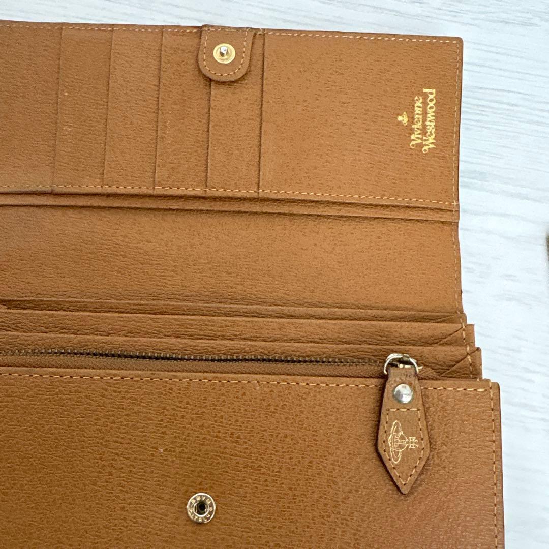 美品【Vivienne Westwood 】 オーブレザー 長財布 ➕カード入れ