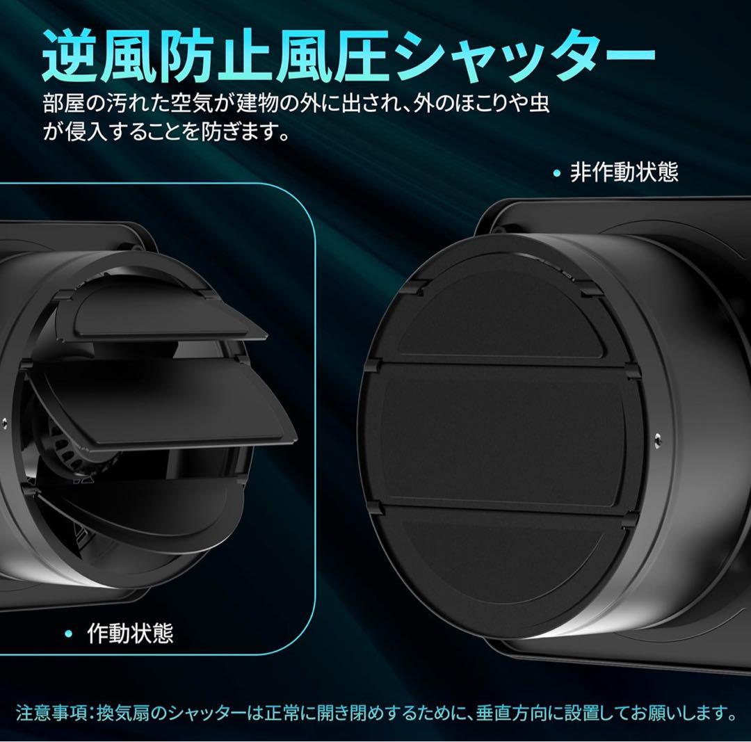 強化型換気扇 198mm 壁付け 家庭用工業換気扇 風量調整可能