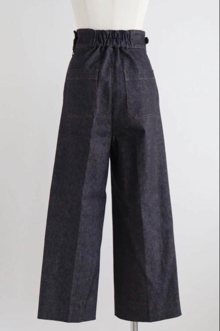 美品★Girlish St.ceciliaグルカデニムワイドパンツ Ⅱ 36