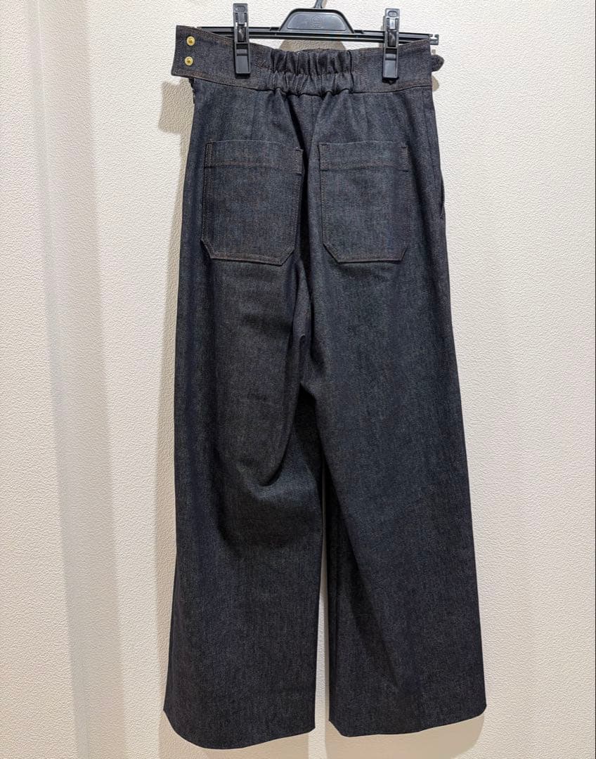 美品★Girlish St.ceciliaグルカデニムワイドパンツ Ⅱ 36