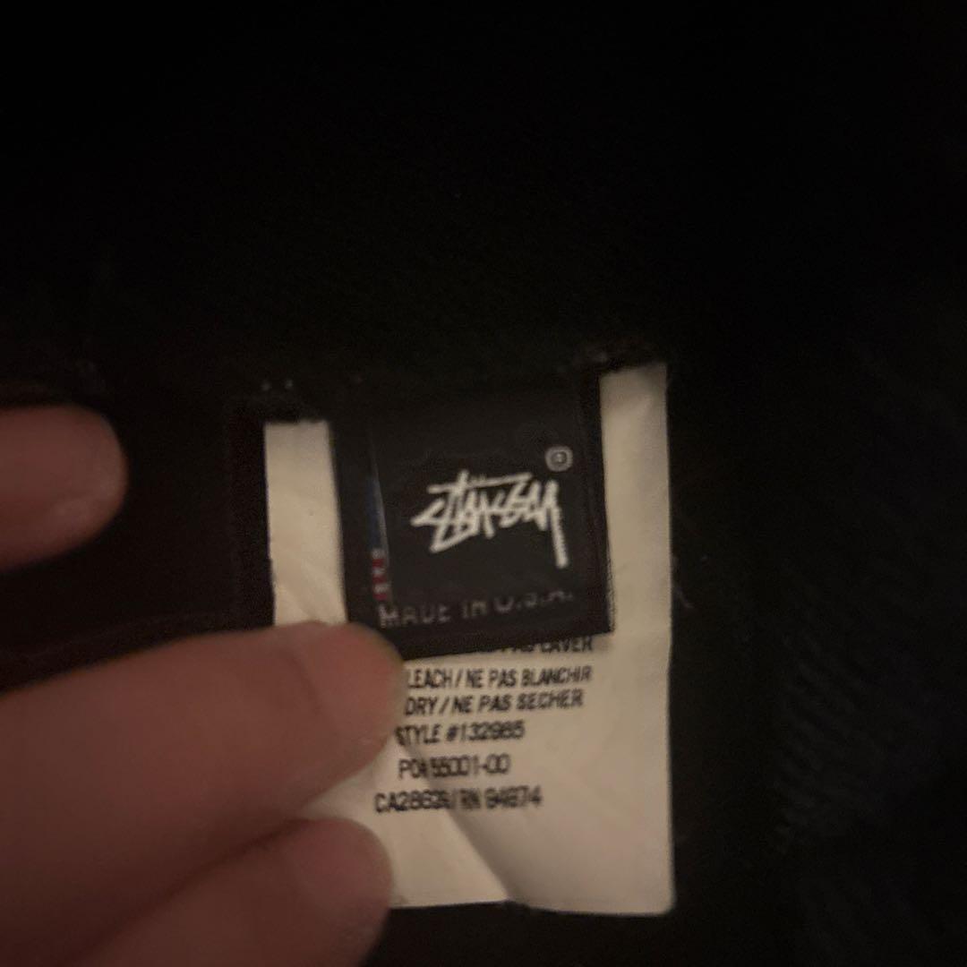 わっしょい Stussy ブラック ビーニー USA製 ヴィンテージ