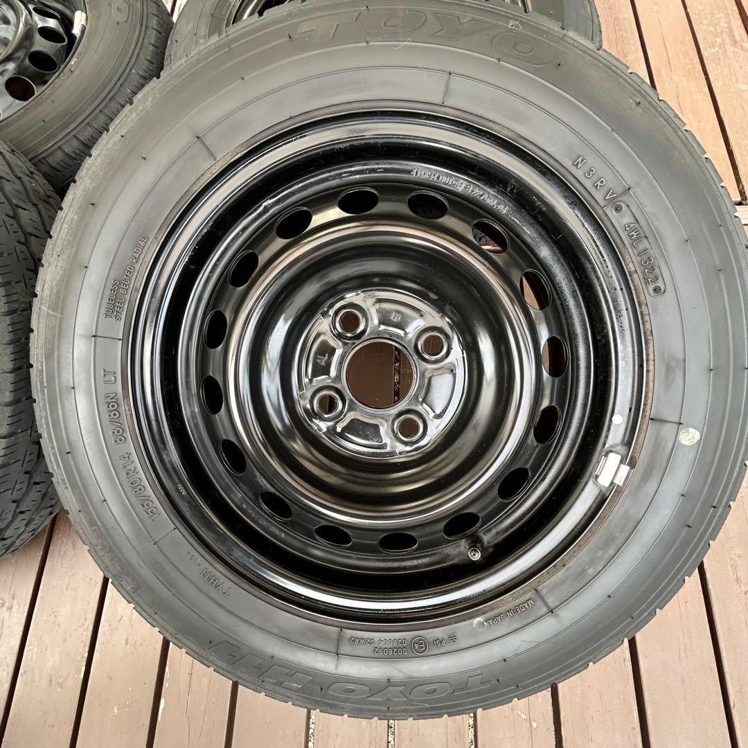 プロボックス純正 タイヤ ホイール　155/80R14 14インチ　PCD100
