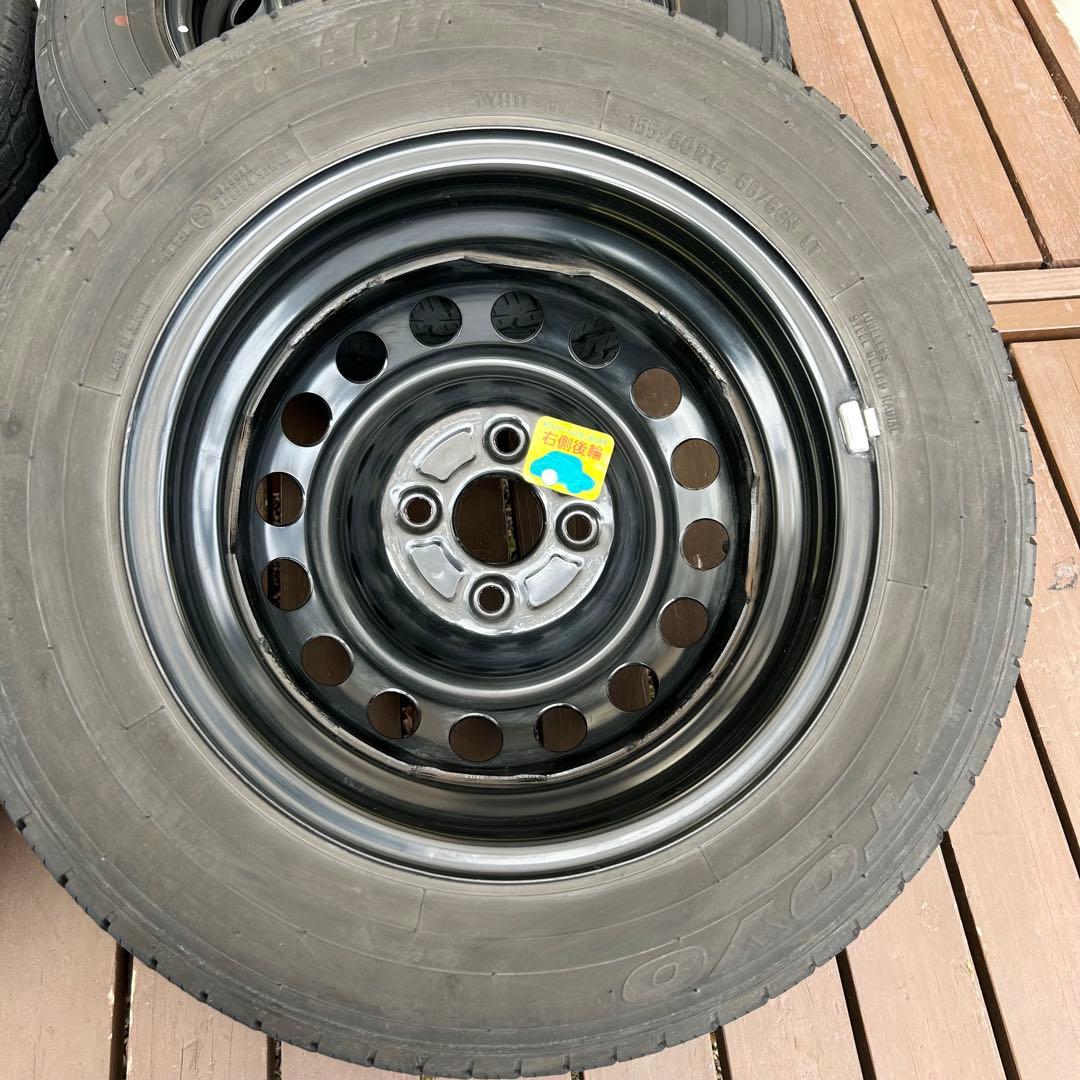 プロボックス純正 タイヤ ホイール　155/80R14 14インチ　PCD100