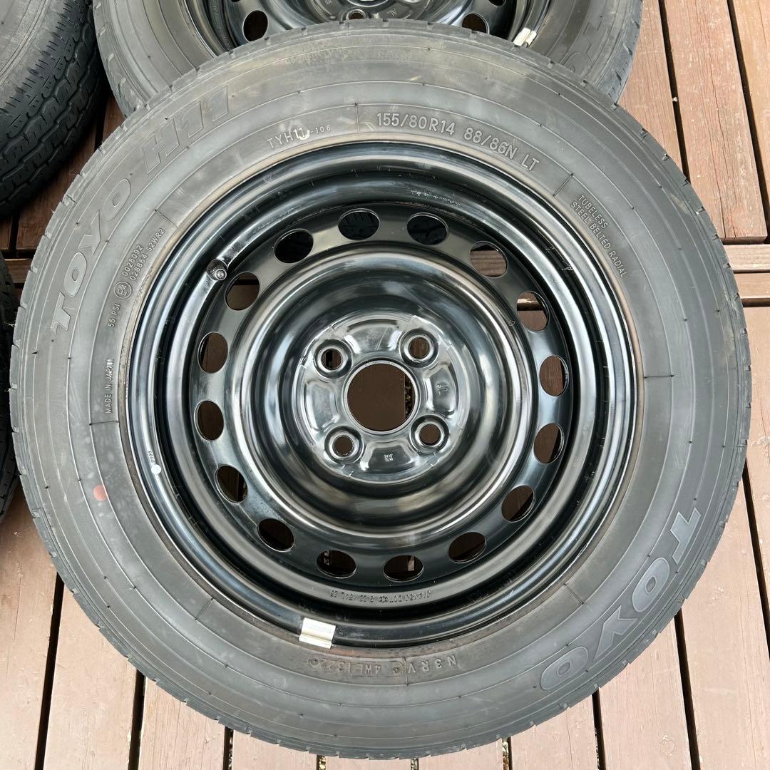 プロボックス純正 タイヤ ホイール　155/80R14 14インチ　PCD100