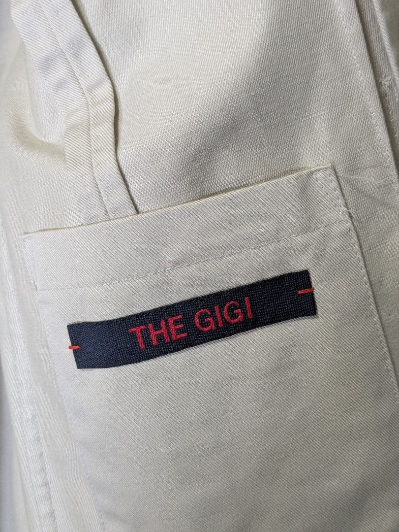 ★THE GIGI ザジジ メンズテーラードジャケット 52 ベージュ コットン