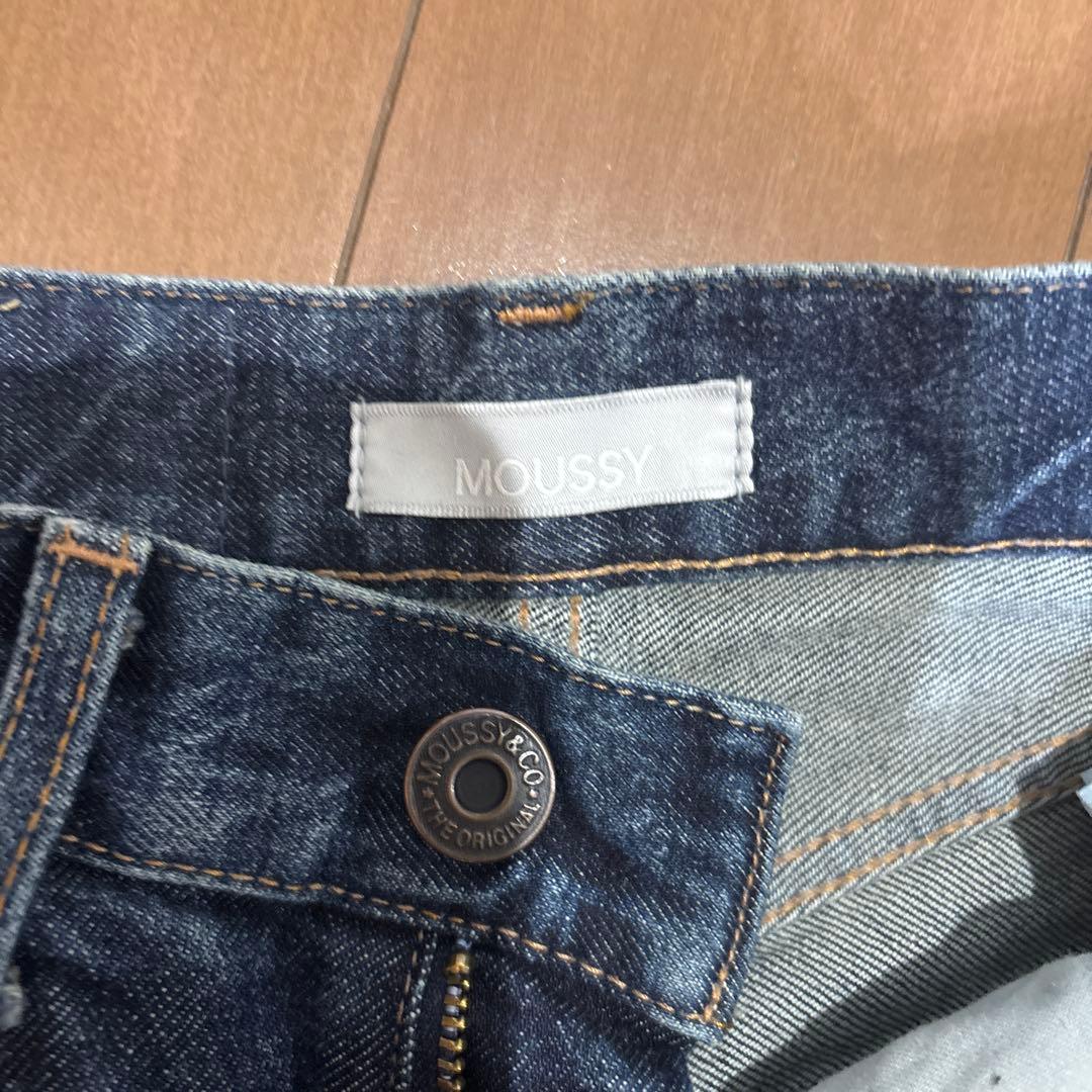 MOUSSY MVS D/BLU FLARE 美品　23