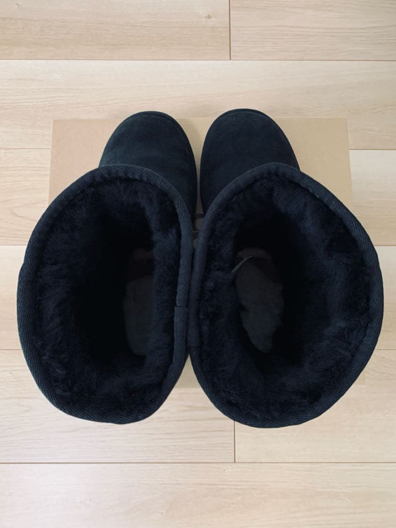アグ UGG ムートンブーツ W CLASSIC SHORT Ⅱ ブラック 25