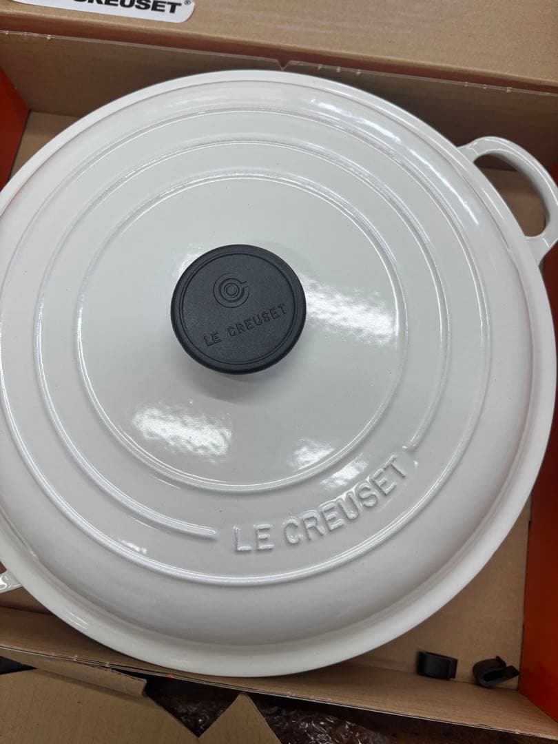 LE CREUSET 両手鍋 ホワイト 26cm
