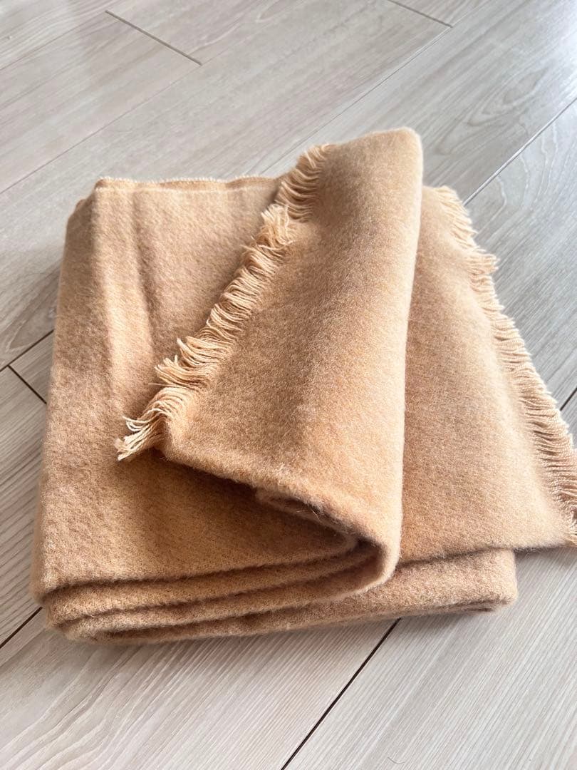 SLOBE IENA MYLAB WOOL STOLE キャメル　スローブイエナ