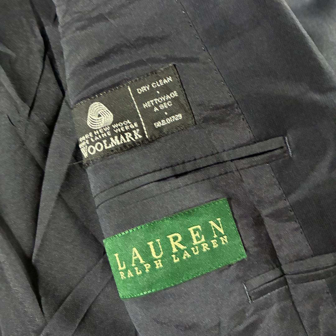 90s Lauren Ralph Lauren紺ブレ金ボタンテーラードジャケット