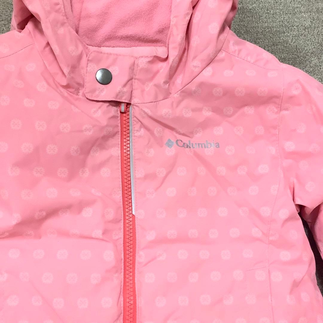 Columbia 子ども用スキーウェアセット ピンク水色　3T