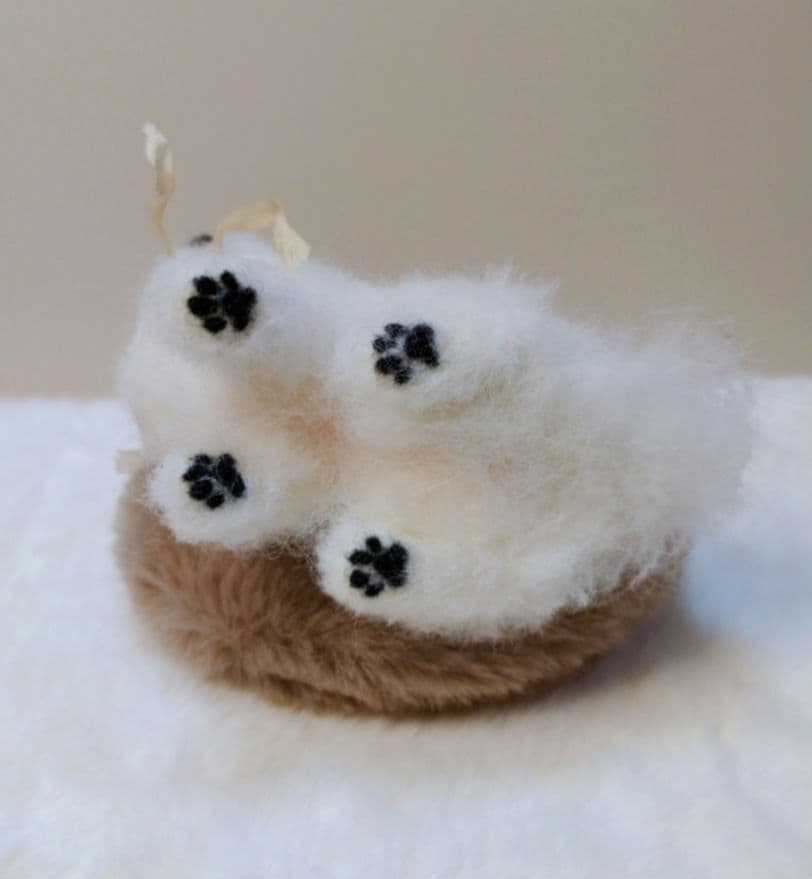 羊毛フェルト　マルチーズ　犬　ハンドメイド　ミニチュア