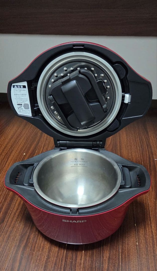 SHARP 電気圧力鍋 レッド　KN-HW24C-R