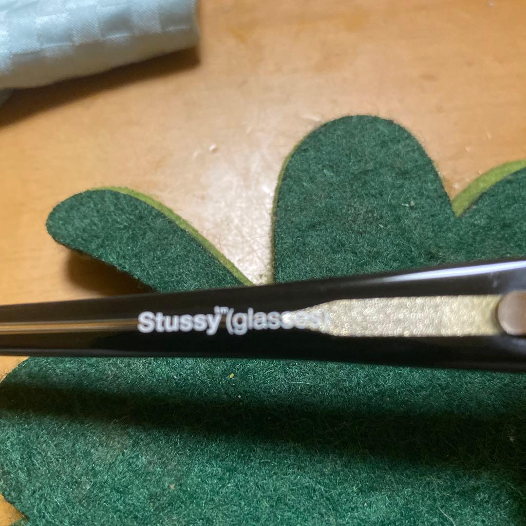 Stussy ブラックサングラス ブライアン　ケース付き　度数変更レンズ付き