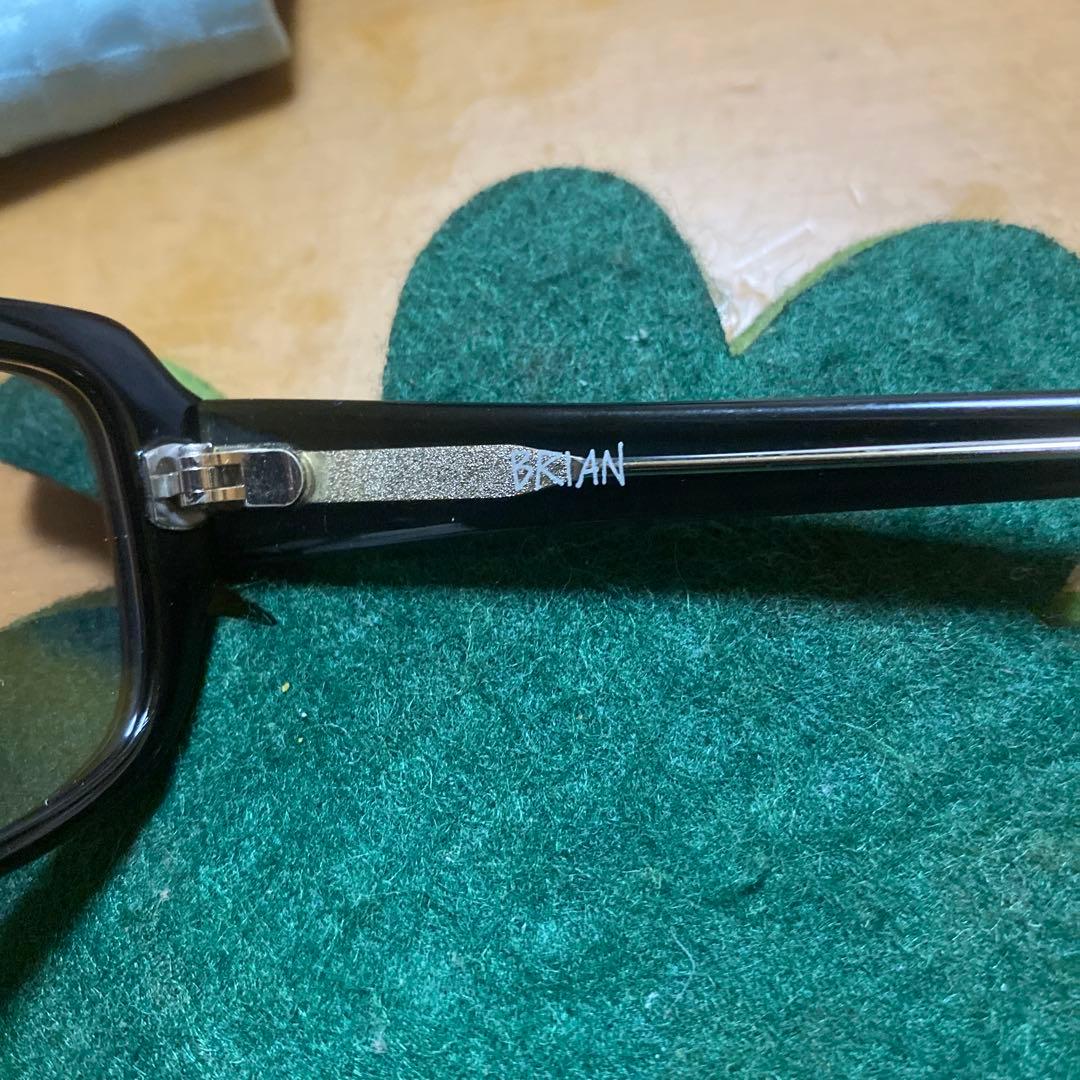 Stussy ブラックサングラス ブライアン　ケース付き　度数変更レンズ付き