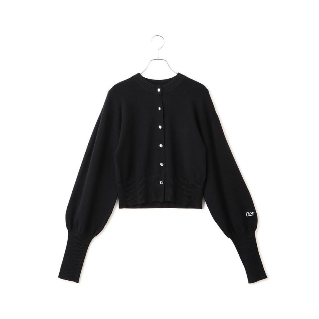 新品ADAM ET ROPE'（アダム エ ロペ） コンパクトロゴカーディガン