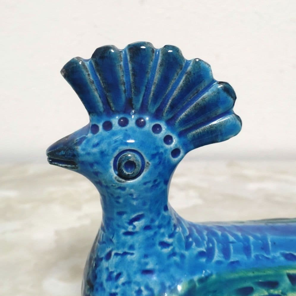 未使用品 BITOSSI社製 イタリア リミニブルー 鳥 FLAVIA 置物3