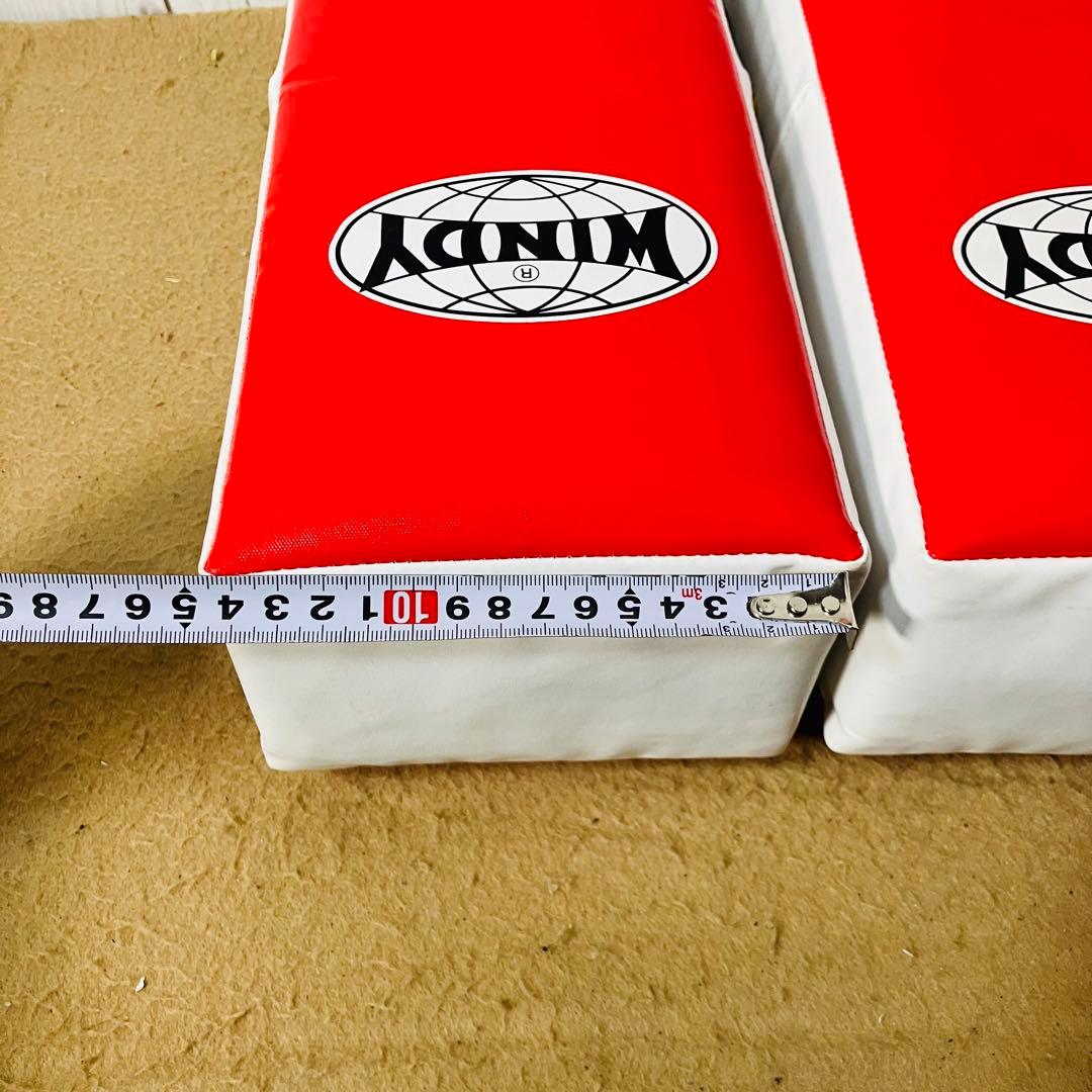 良品 WINDY キックミット 赤/白 標準サイズ ウィンディ