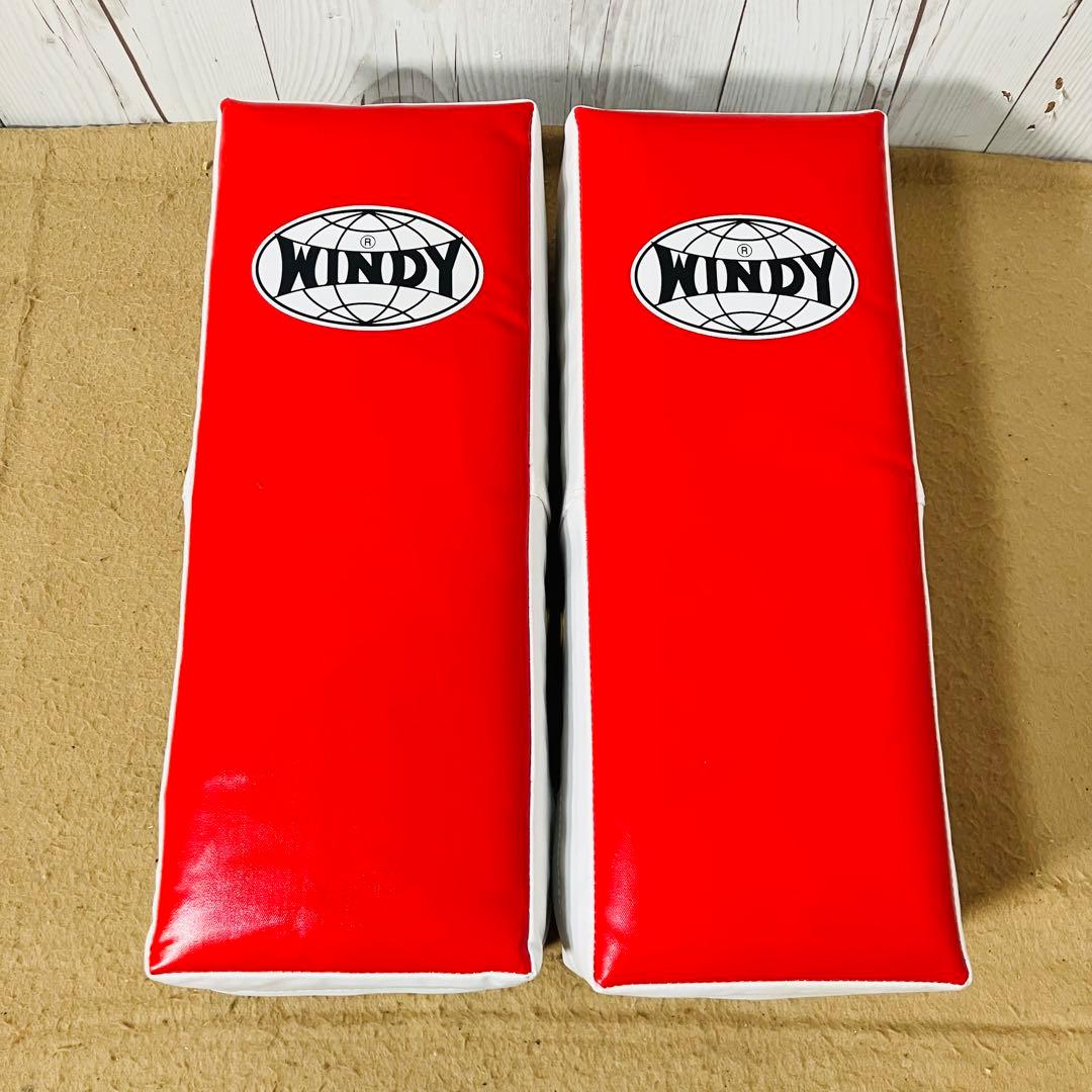良品 WINDY キックミット 赤/白 標準サイズ ウィンディ
