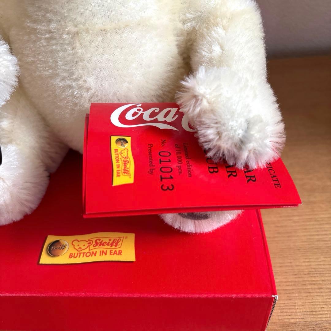 シュタイフ　Steiff コカコーラベア　テディベア　箱付き