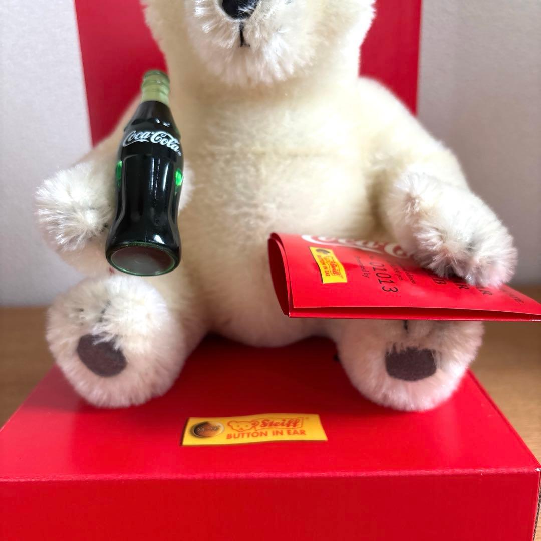 シュタイフ　Steiff コカコーラベア　テディベア　箱付き